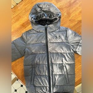 Under Armour Lightweight Puffer Jacket Grey Youth Small